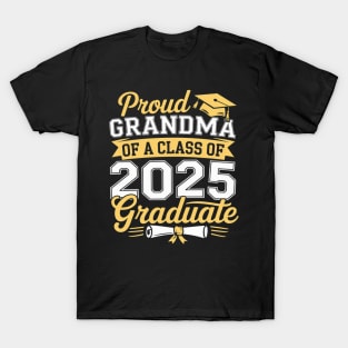 Proud Grandma Of A Class Of 2025 Graduate T-Shirt